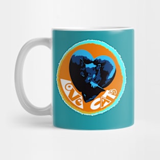 Love Black Cats Mug